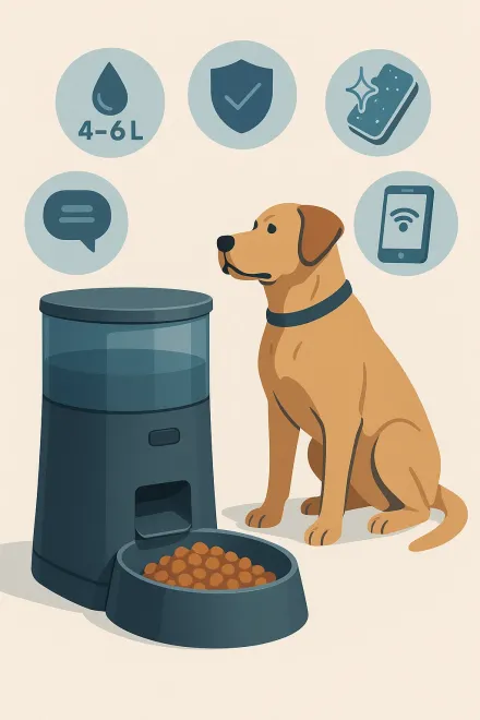 Choosing an automatic feeder for large dogs