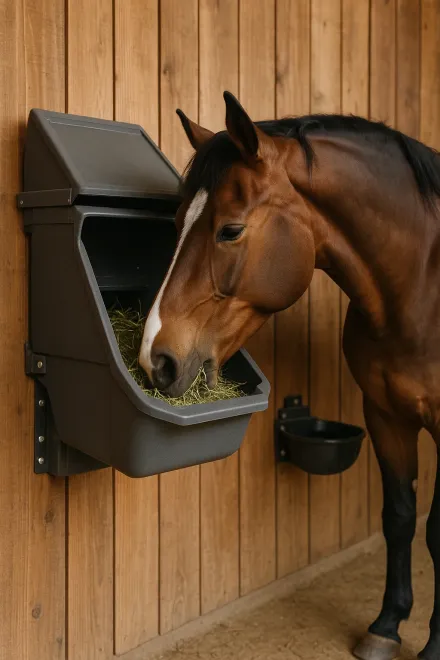 How an automatic horse feeder works