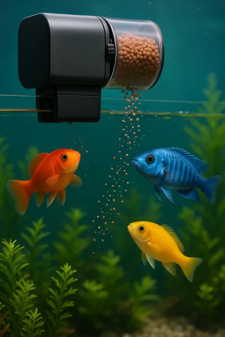 How an automatic fish feeder works