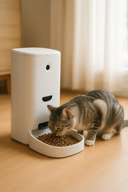 How a smart cat feeder works