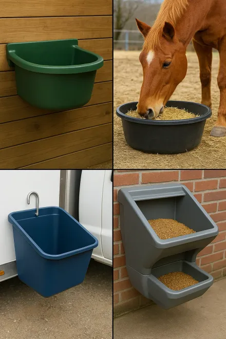 Types of horse feeders