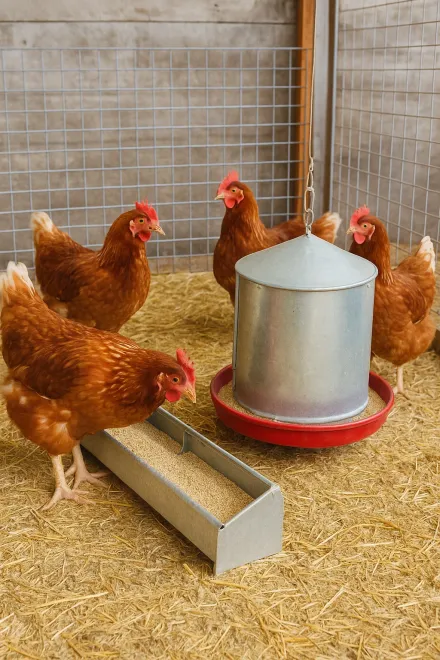 Advantages of feeders for laying hens