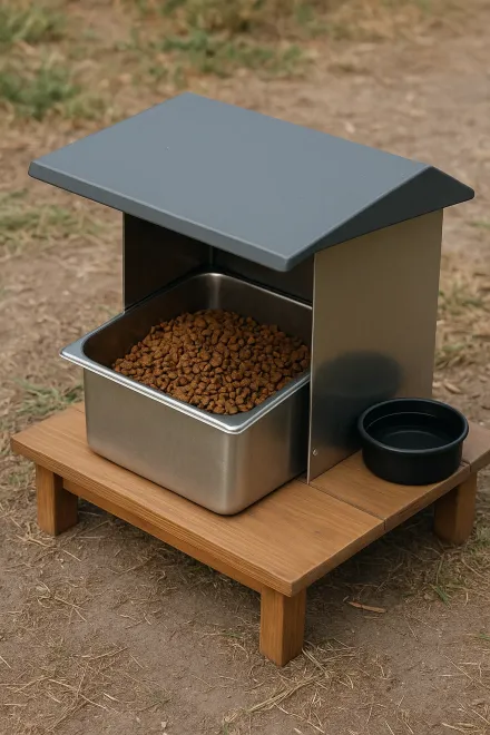 Features of cat colony feeders