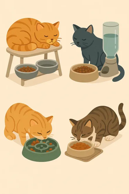Types of cat bowls