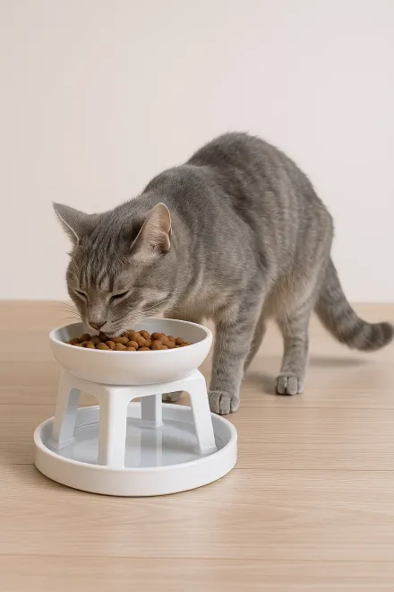 How an ant-proof cat feeder works