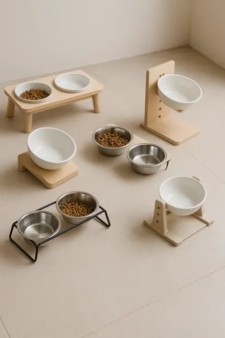 Types of elevated cat bowls