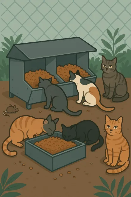 Benefits of cat colony feeders