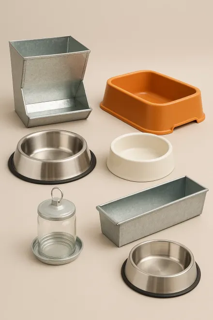 Feeder materials for animals