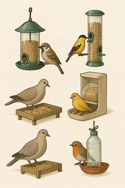 Types of bird feeders