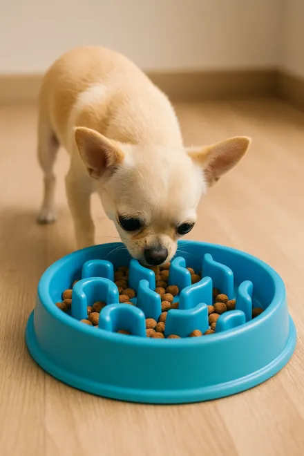 Silicone slow feeder bowl for small dogs