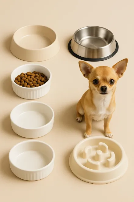 Stainless steel bowl for small dog