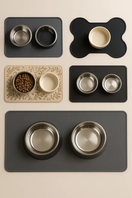 Different types of dog feeding mats