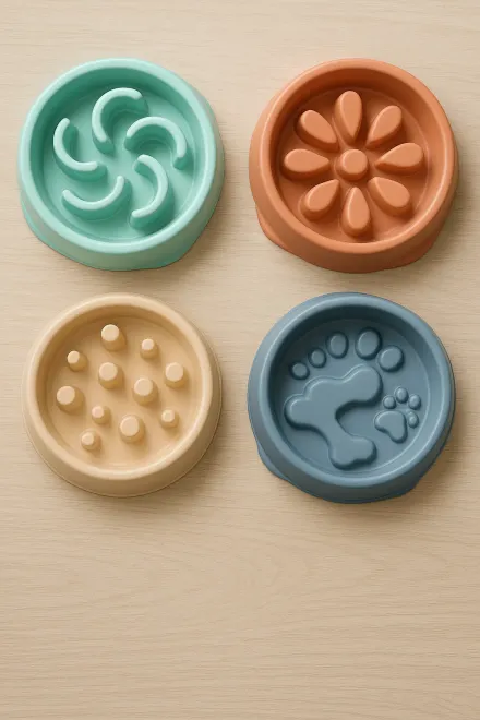 Different types of slow feeders for small dogs