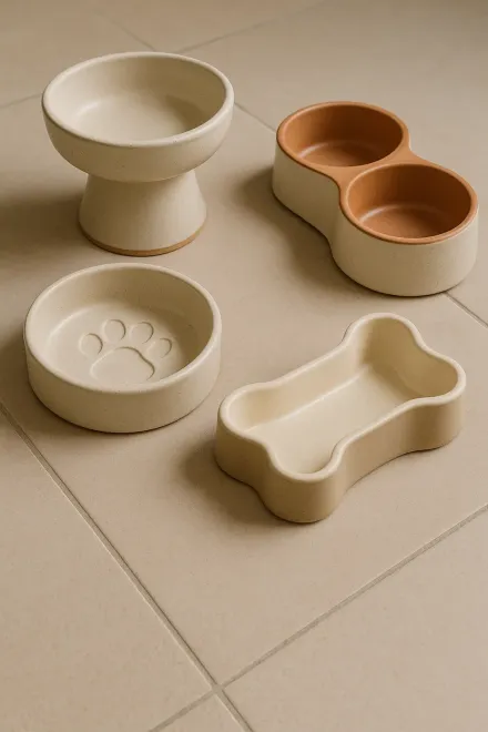 Types of ceramic dog bowls